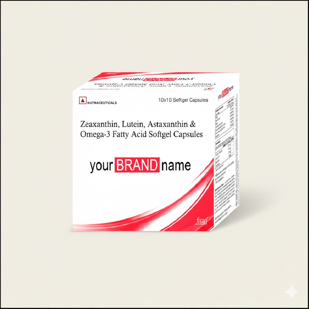 Zeaxanthin  Lutein  Astaxanthin Softgel Capsules